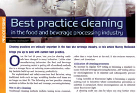 Best Practice Cleaning In the Food & Beverage Industry